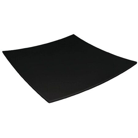 Assiette carrée incurvée en mélamine 30cm kristallon