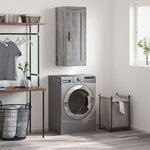 vidaXL Armoire murale sonoma gris 34 5x34x90 cm bois d'ingénierie