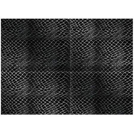 Rouleau d'adhésif décoratif peau de serpent noir 45 x 150 cm