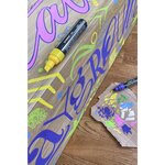Marqueur pointe large FREE acrylic T800C bleu cobalt x 5 STABILO