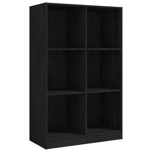 vidaXL Bibliothèque Noir 70x33x110 cm Bois de pin massif
