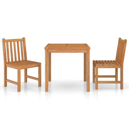 vidaXL Ensemble de salle à manger de jardin 3 Pièces Bois de teck solide
