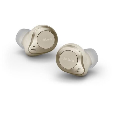 Jabra elite 85t - écouteurs bluetooth avec réduction de bruit personnalisable - format mini true wireless - or beige