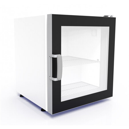 Congélateur vitré à glace 5 bacs x 5 l - combisteel - r290 - acier inoxydable73 542x566x628mm