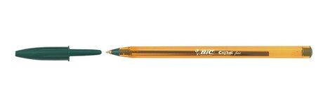 Stylo bille cristal fine pointe fine vert bic