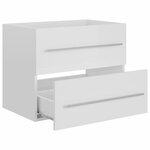 vidaXL Armoire d'évier Blanc brillant 60x38 5x48 cm Aggloméré