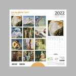 Calendrier 2022 mural 30x30 cm Le nu dans l'Art