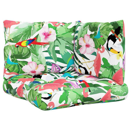 vidaXL Coussins de palette 3 Pièces multicolore tissu Oxford