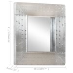 vidaXL Miroir de style aviation 50x50 cm Métal