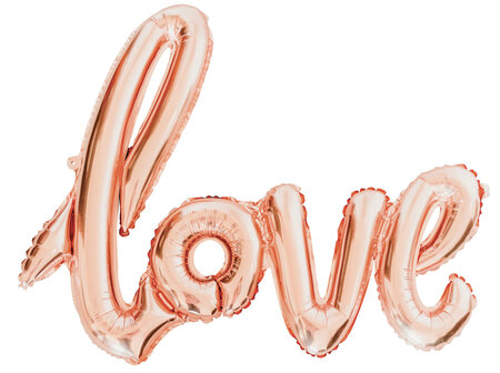 Ballon Foil Love Rose Gold 1080 X 650 mm