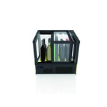 Vitrine réfrigérée cubique à poser série qbo base lumineuse colorée - 620x670 mm - sayl -  -  620x670x670mm