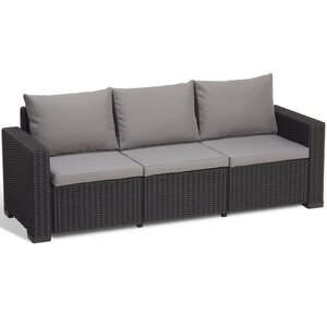 Allibert jeu de canapé de jardin 7 pcs california  graphite 231565