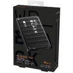 WESTERN DIGITAL Disque dur Portable WD Black P10 WDBA3A0040BBK - 2.5 Externe - 4 To - Noir