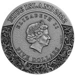 Pièce de monnaie en Argent 5 Dollars g 62.2 (2 oz) Millésime 2022 THEMIS