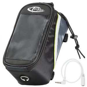 Tectake Étui a vélo pour Smartphone pour cadre de vélo, Imperméable - 20,5 x 10 x 10,5 cm