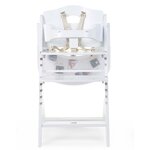CHILDHOME Chaise haute bébé 2 en 1 Lambda 3 Blanc