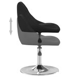 vidaXL Chaise de salle à manger Noir Similicuir
