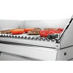 Grill pierre de lave gaz - 700vr - g180 - bartscher -  - acier inoxydable700 800x700x850mm