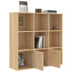 vidaXL Bibliothèque Chêne sonoma 98x30x98 cm Aggloméré
