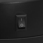 vidaXL Poubelle à capteur automatique 30 L Acier au carbone Noir