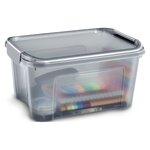Boîte de rangement smart box 13 litres recyclée translucide - cep