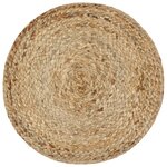 vidaXL Pouf fait à la main Marron 40 x 45 cm Jute