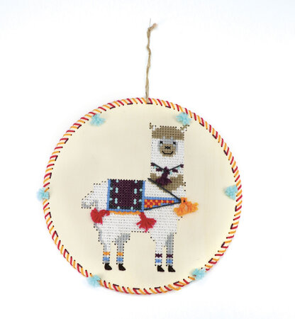 Kit Broderie sur Bois Suspension à Broder Lama