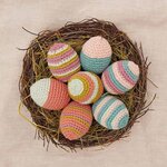 Kit Oeufs de Pâques pastel en crochet Ricorumi