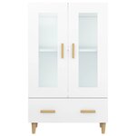 vidaXL Buffet Blanc 70x31x115 cm Bois d'ingénierie