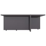 vidaXL Table basse Gris brillant 79 5x79 5x30 cm Aggloméré
