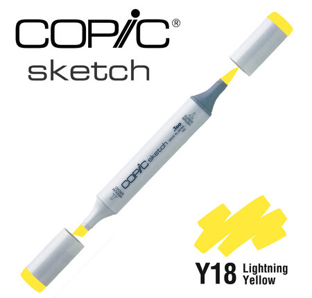 Marqueur à l'alcool Copic Sketch Y18 Lightning Yellow