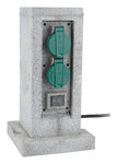 Borne jardin IP44 4 x 16A + 2 Interrupteurs câble H07RN-F 3G1 5mm²  5 mètres - ZENITECH