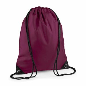 Sac à dos en toile à bretelles - BG10 - rouge bordeau