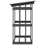 vidaXL Support pour bois de chauffage Gris 108x64 5x109 cm Bois de pin