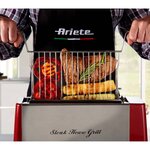 Ariete gril à viande party time 1300 w rouge et argenté