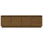 vidaXL Meuble TV Marron miel 156x37x45 cm Bois de pin massif