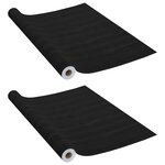 vidaXL Films autoadhésifs pour meubles 2 Pièces Bois foncé 500x90 cm PVC