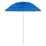 vidaXL Parasol de plage Hawaii Bleu 180 cm