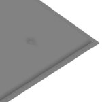 vidaXL Banc de jardin 3 places avec coussin 150 cm Gris Eucalyptus