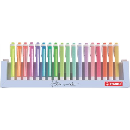 Pack chevalet de 18 surligneurs swing cool stabilo