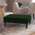 vidaXL Repose-pied Vert foncé 78x56x32 cm Velours