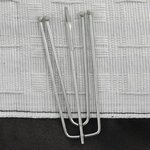 vidaXL Rideaux occultants aspect lin crochet 2Pièces Anthracite 140x175cm