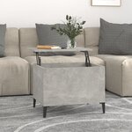 vidaXL Table basse Gris béton 60x44 5x45 cm Bois d'ingénierie