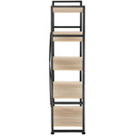Tectake Etagère bibliothèque MANCHESTER style industriel 47,5 x 34,5 x 151,5 cm - bois clair industriel
