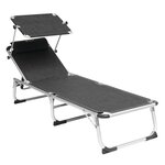 Outwell Chaise pliable Victoria noir et gris