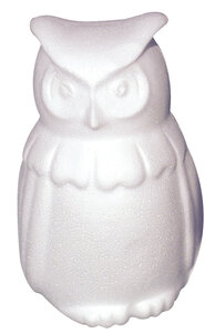 Hibou en Polystyrène 15 cm