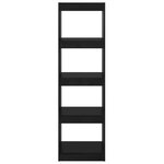vidaXL Bibliothèque/Séparateur de pièce Noir 40x30x135 5 cm Pin massif