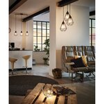 Eglo lampe suspendue tarbes 79 cm noir 94189