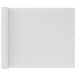 vidaXL Écran de balcon Blanc 75x300 cm PEHD