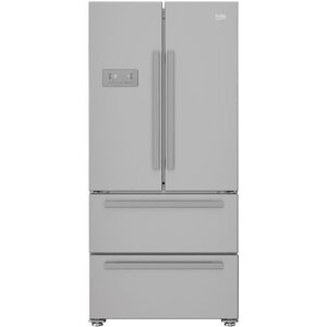 Beko rem60sn réfrigérateur multiportes - 539 l (387+152) - froid ventilé - neofrost - gris acier